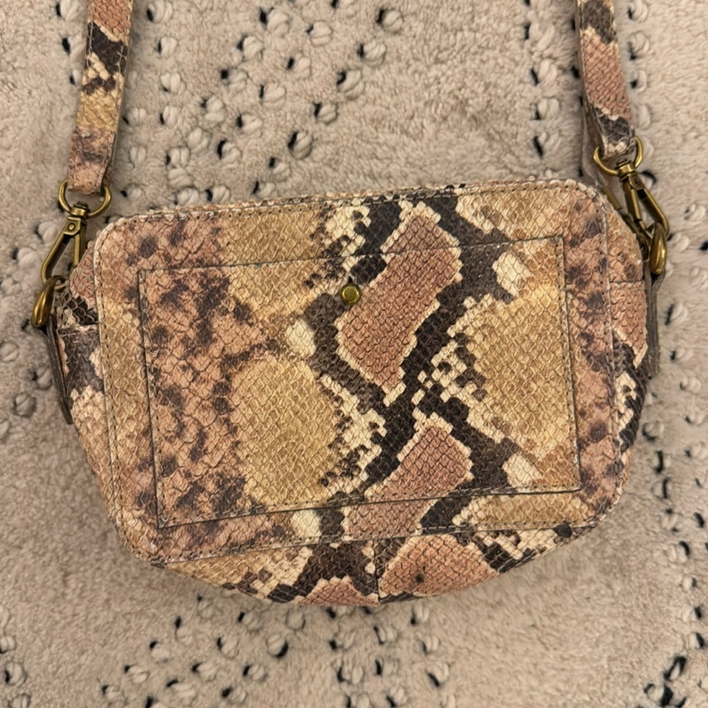 Madewell snakeskin crossbody purse
